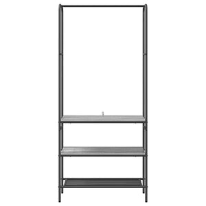 Ράφι Ρούχων Γκρι Sonoma 77 x 30 x 171 εκ Επεξεργασμένο Ξύλο - Pakobazaar