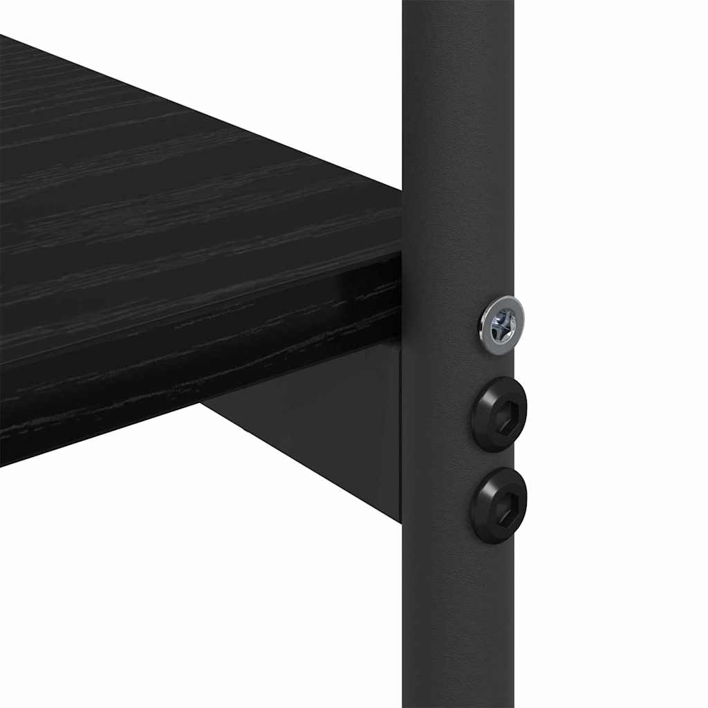 Τραπέζι κονσόλας με ράφι Μαύρη Οξυά 101 x 35 x 80,5 εκ - Pakobazaar