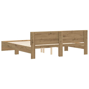 Σκελετός Κρεβατιού με κεφαλάρι Artisan Oak 203 x 185 x 70 εκ - Pakobazaar