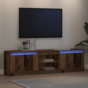 Μονάδες TV 2 pcs Καφέ 180 x 34 x 50 εκ Επεξεργασμένο ξύλο - Pakobazaar