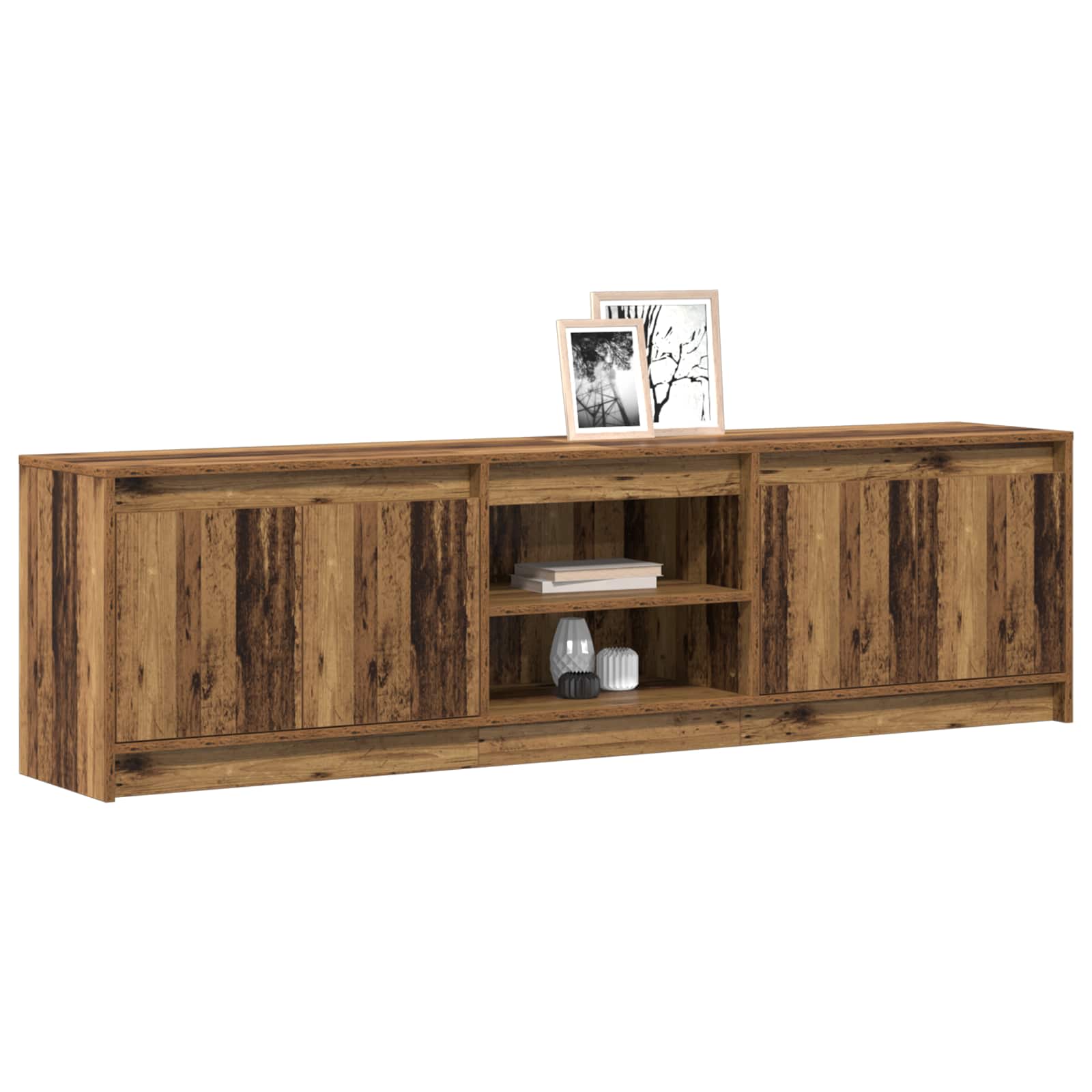 Μονάδες TV 2 pcs Καφέ 180 x 34 x 50 εκ Επεξεργασμένο ξύλο - Pakobazaar