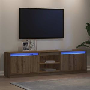 Μονάδες TV 2 pcs Καφέ 180 x 34 x 50 εκ Επεξεργασμένο ξύλο - Pakobazaar