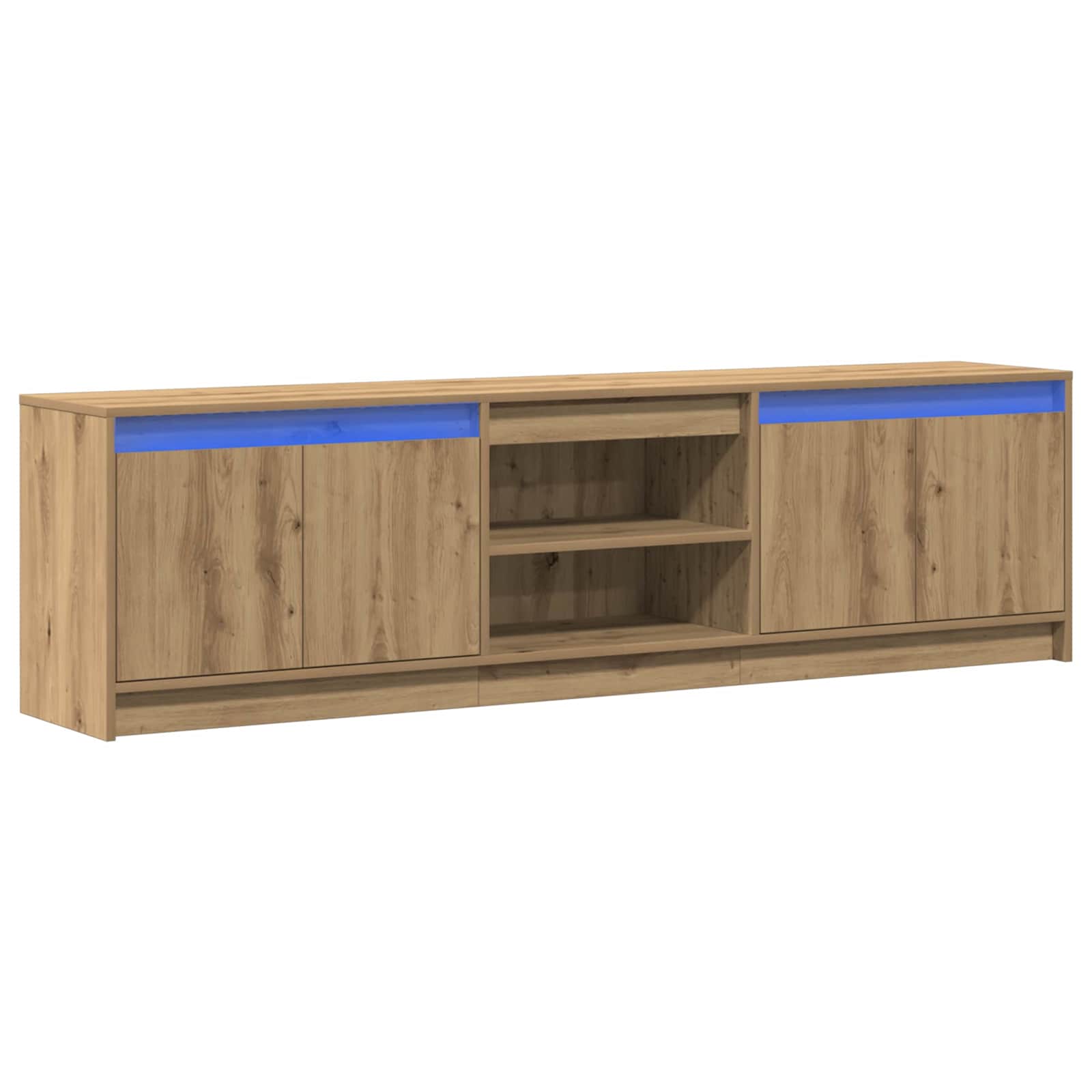Μονάδες TV 2 pcs Καφέ 180 x 34 x 50 εκ Επεξεργασμένο ξύλο - Pakobazaar