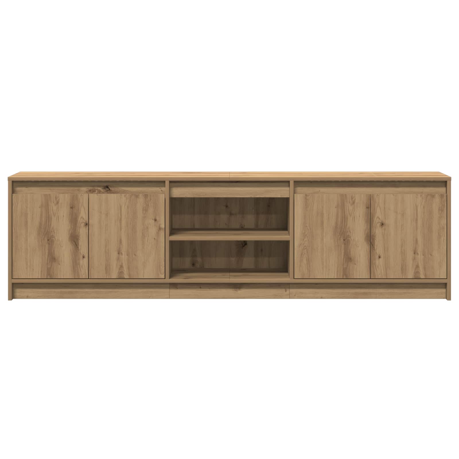 Μονάδες TV 2 pcs Καφέ 180 x 34 x 50 εκ Επεξεργασμένο ξύλο - Pakobazaar