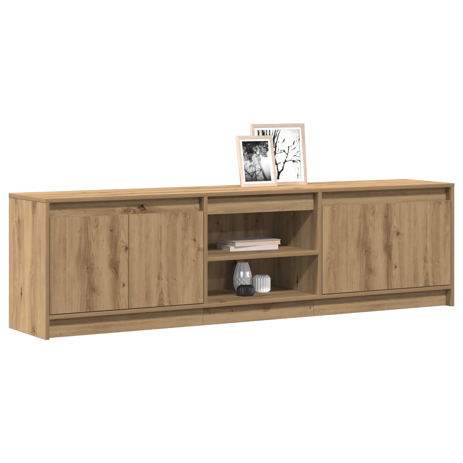 Μονάδες TV 2 pcs Καφέ 180 x 34 x 50 εκ Επεξεργασμένο ξύλο - Pakobazaar