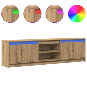 Μονάδες TV 2 pcs Καφέ 180 x 34 x 50 εκ Επεξεργασμένο ξύλο - Pakobazaar