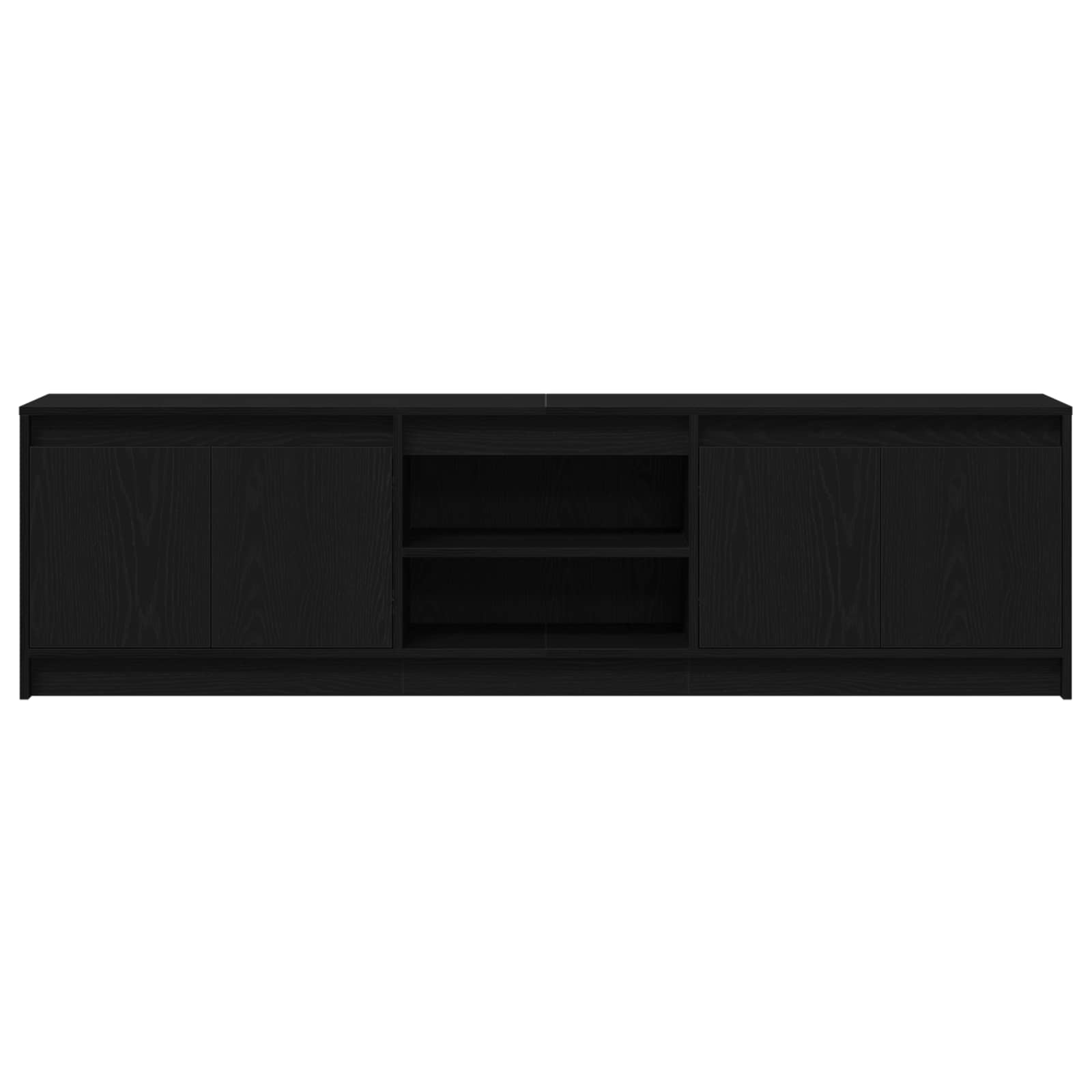 Μονάδες TV 2 pcs Μαύρο 180 x 34 x 50 εκ Επεξεργασμένο ξύλο - Pakobazaar