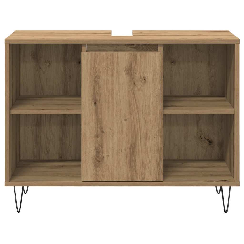 Σετ Επίπλων Μπάνιου 3 pcs Artisan Oak Επεξεργασμένο ξύλο - Pakobazaar