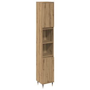Σετ Επίπλων Μπάνιου 3 pcs Artisan Oak Επεξεργασμένο ξύλο - Pakobazaar