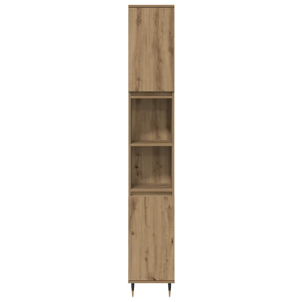Σετ Επίπλων Μπάνιου 3 pcs Artisan Oak Επεξεργασμένο ξύλο - Pakobazaar