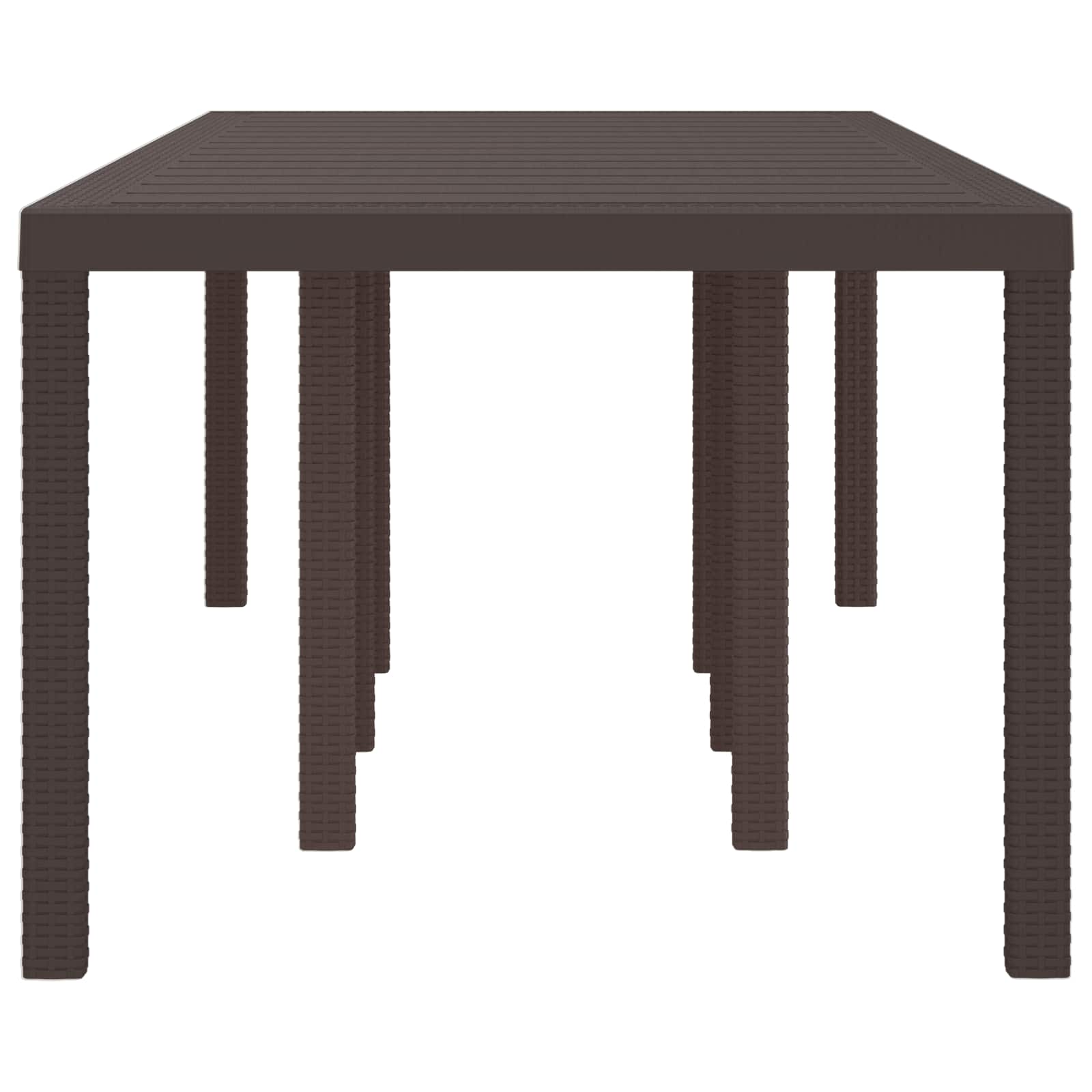 Τραπέζι Κήπου Καφέ 250 x 100 x 73 εκ συνθετικό ρατάν - Pakobazaar