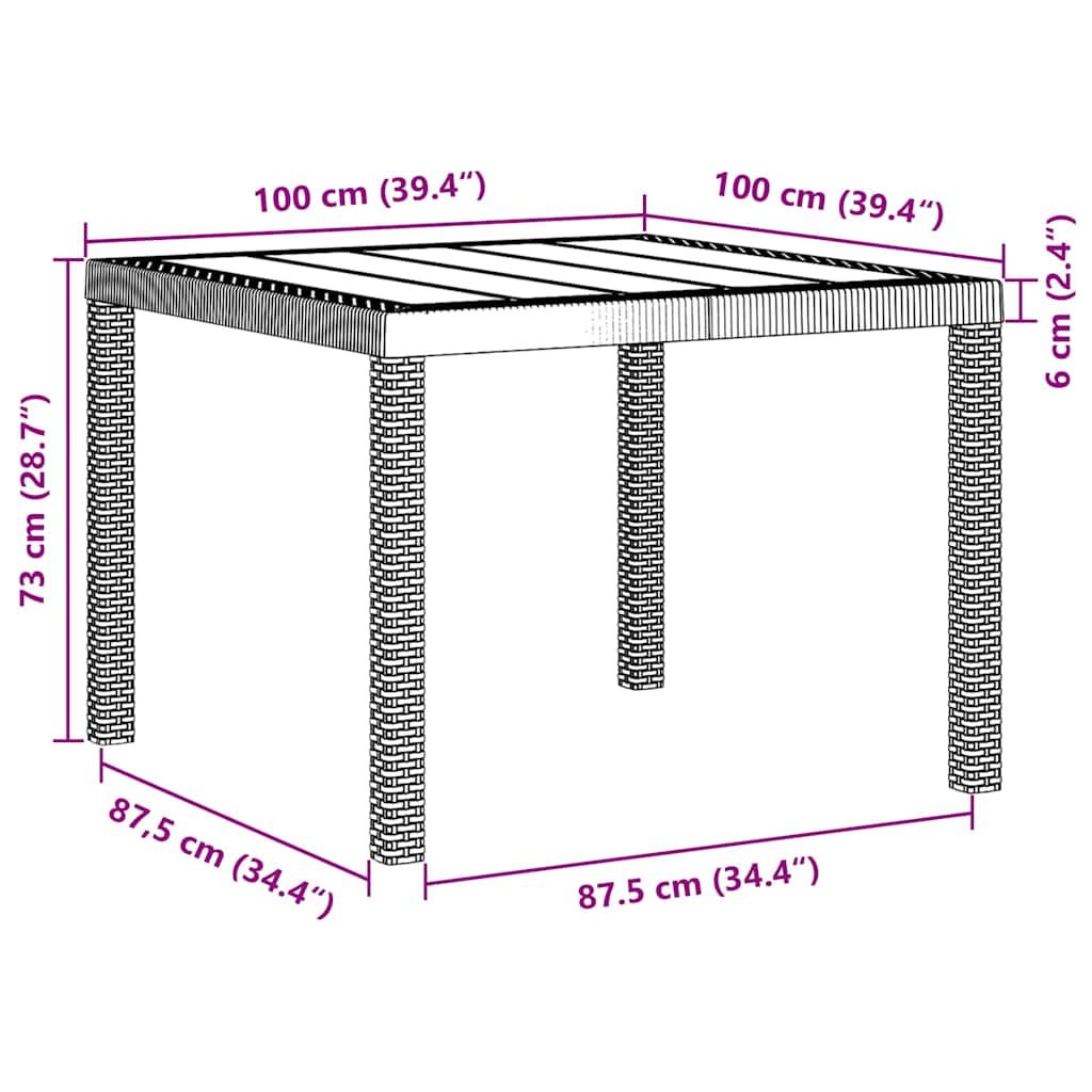 Σέτ φαγητού για κήπο 5 pcs Ανοιχτό γκρι Πολυπροπυλένιο