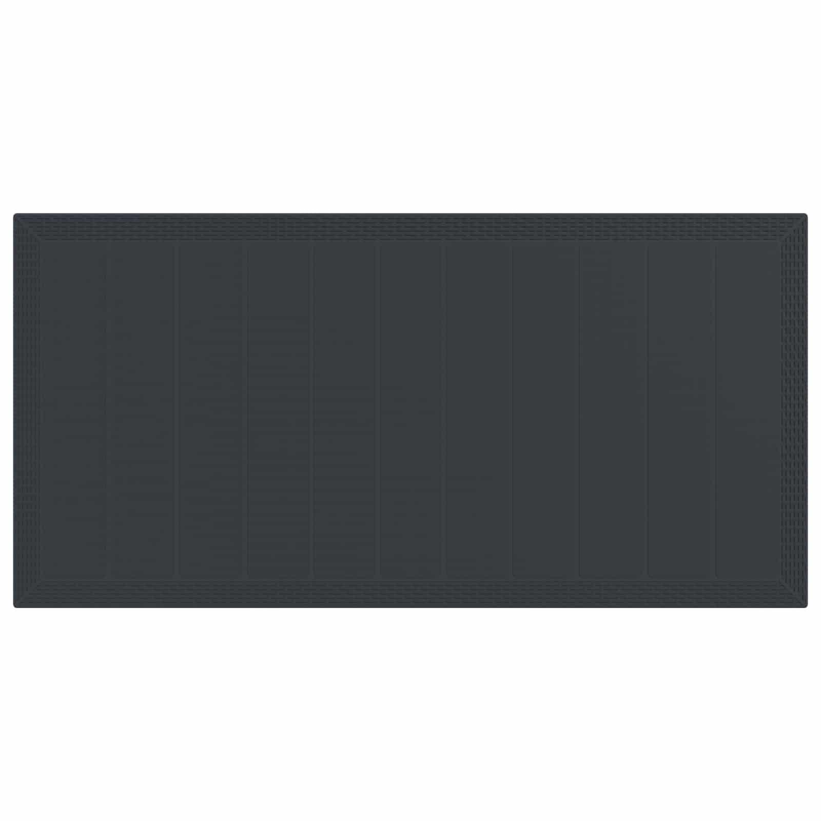 Σέτ φαγητού για κήπο 7 pcs Ανθρακί Πολυπροπυλένιο