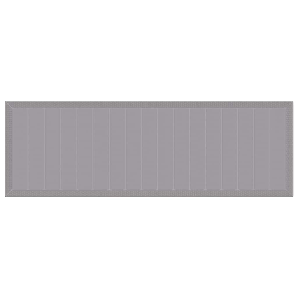 Σέτ φαγητού για κήπο με μαξιλάρι 11 pcs Ανοιχτό γκρι Πολυ ράταν - Pakobazaar