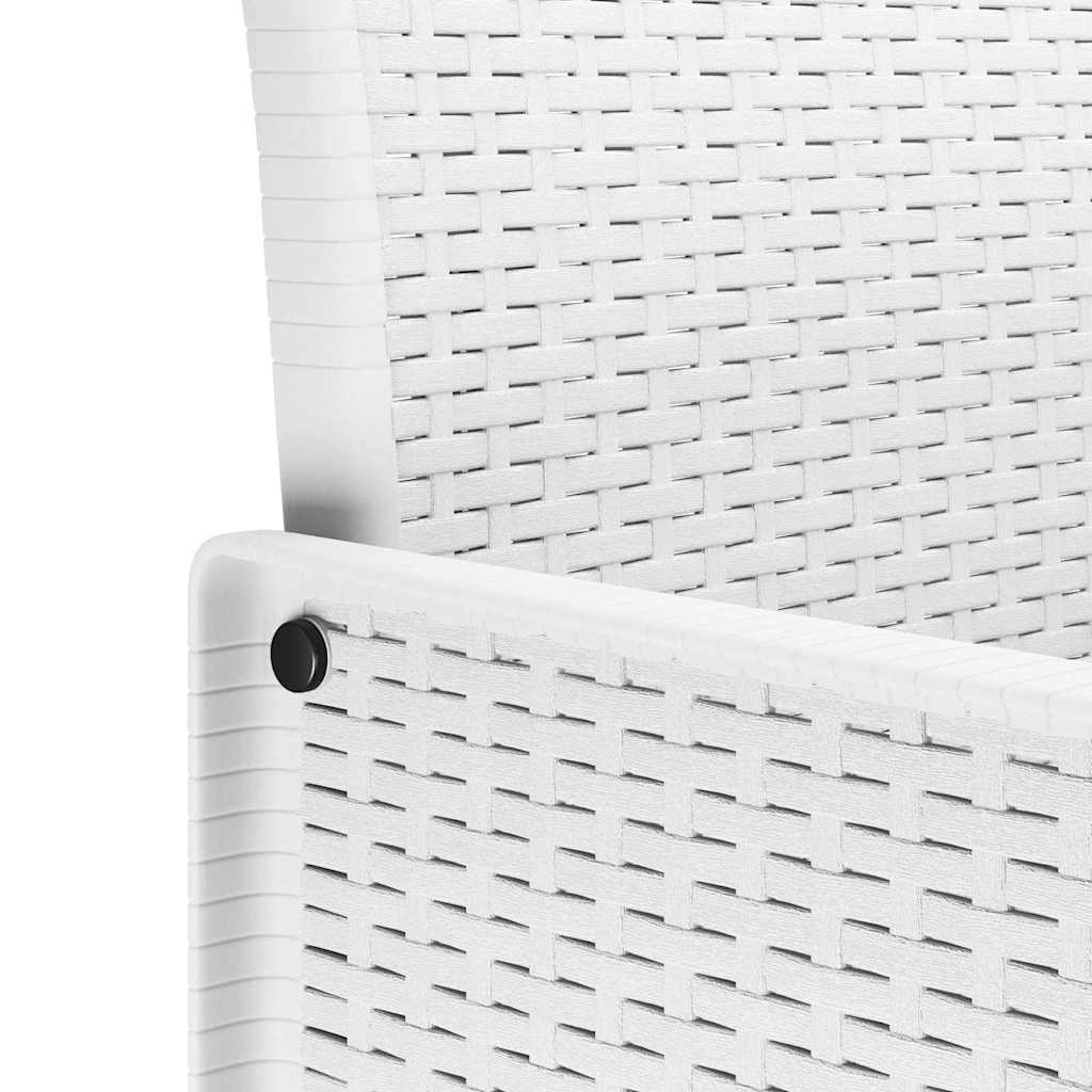 Σέτ φαγητού για κήπο 13 pcs Λευκό Rattan Polt