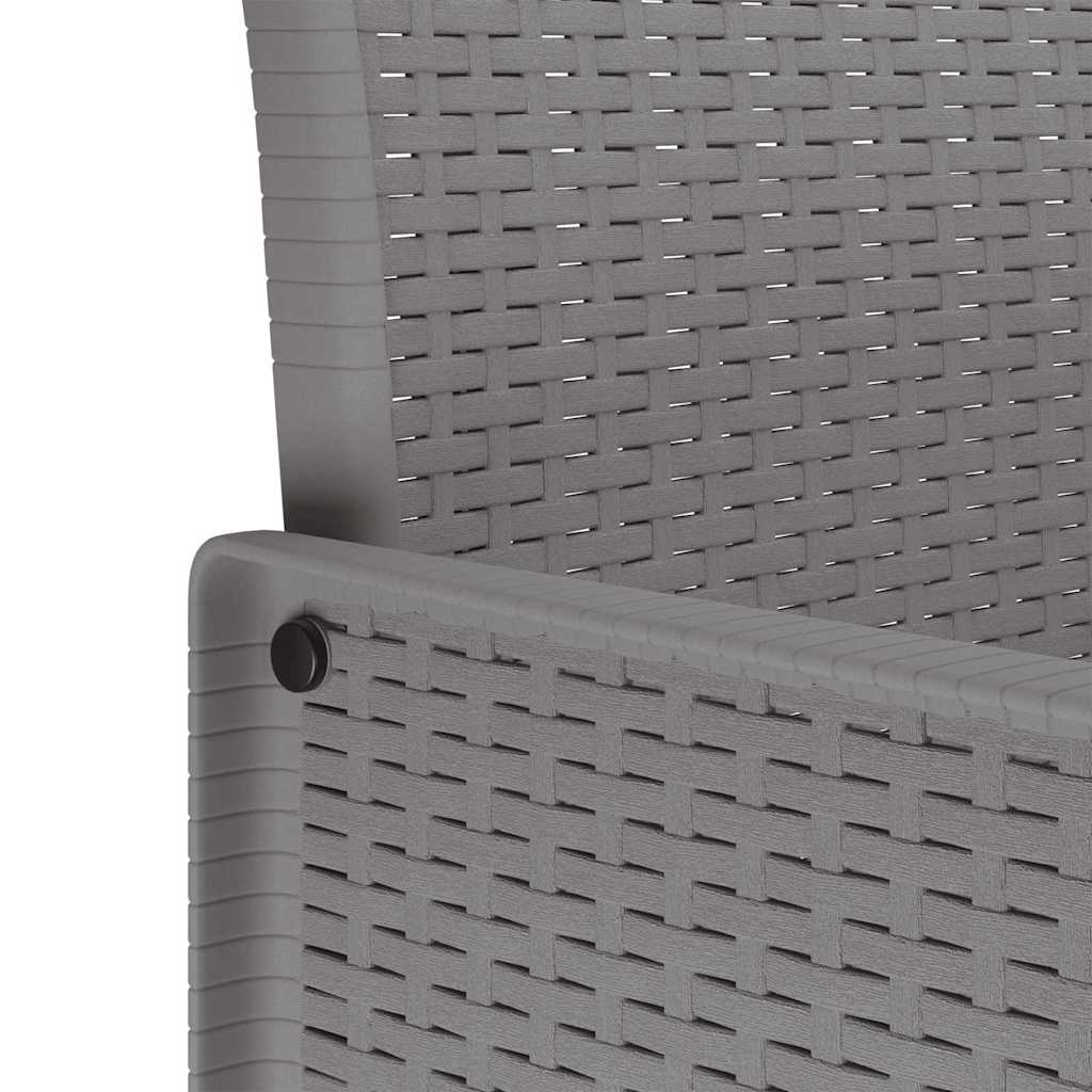 Σέτ φαγητού για κήπο 13 pcs Ανοιχτό γκρι Rattan Polt