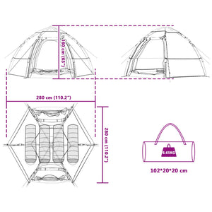 Άμεσο Σκηνίδιο με Κάλυμμα Βροχής 4 Ατόμων Γρήγορης Απελευθέρωσης - Pakobazaar