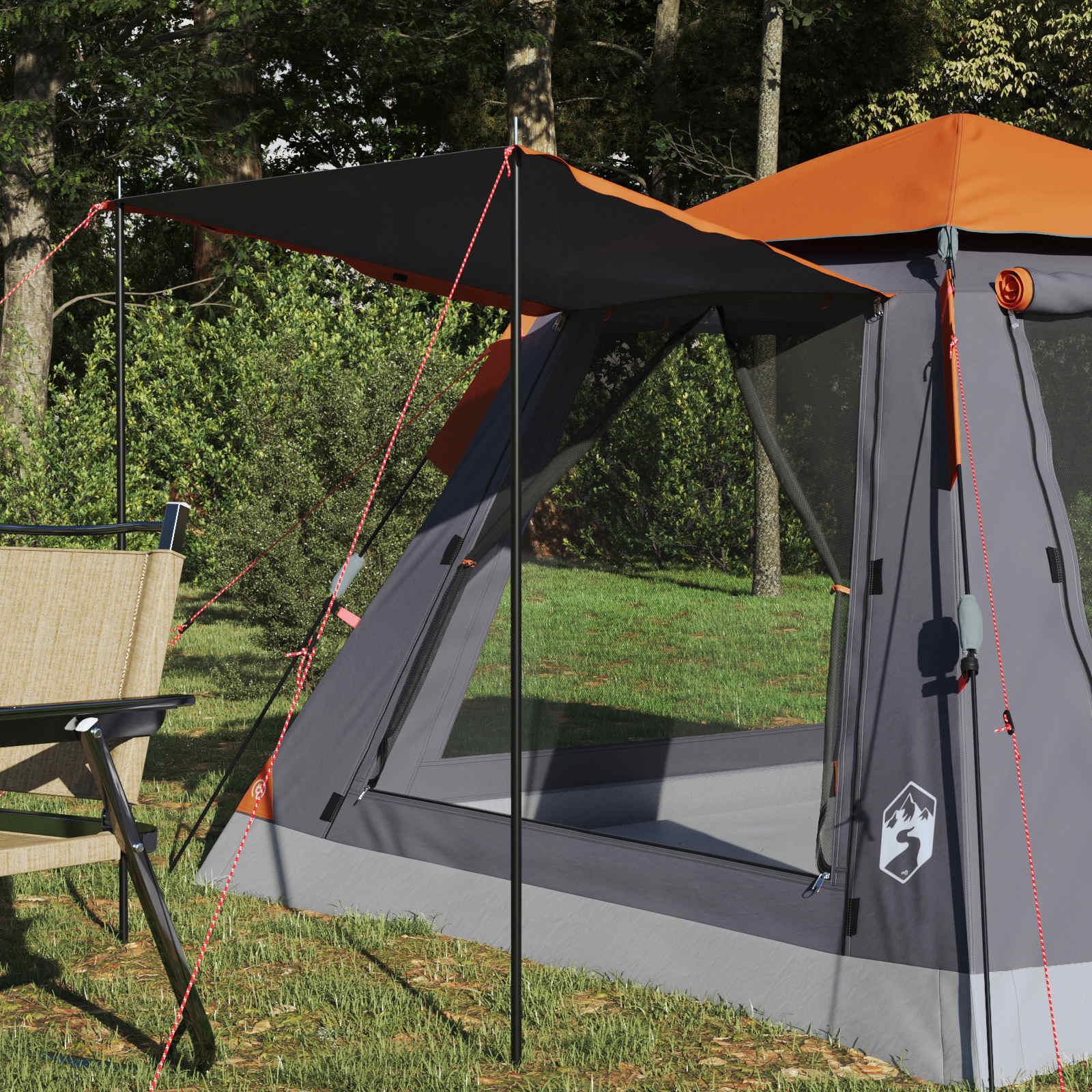 Αυτόνομη σκηνή με αδιάβροχη επικάλυψη για 3 άτομα με γρήγορη απελευθέρωση - Pakobazaar