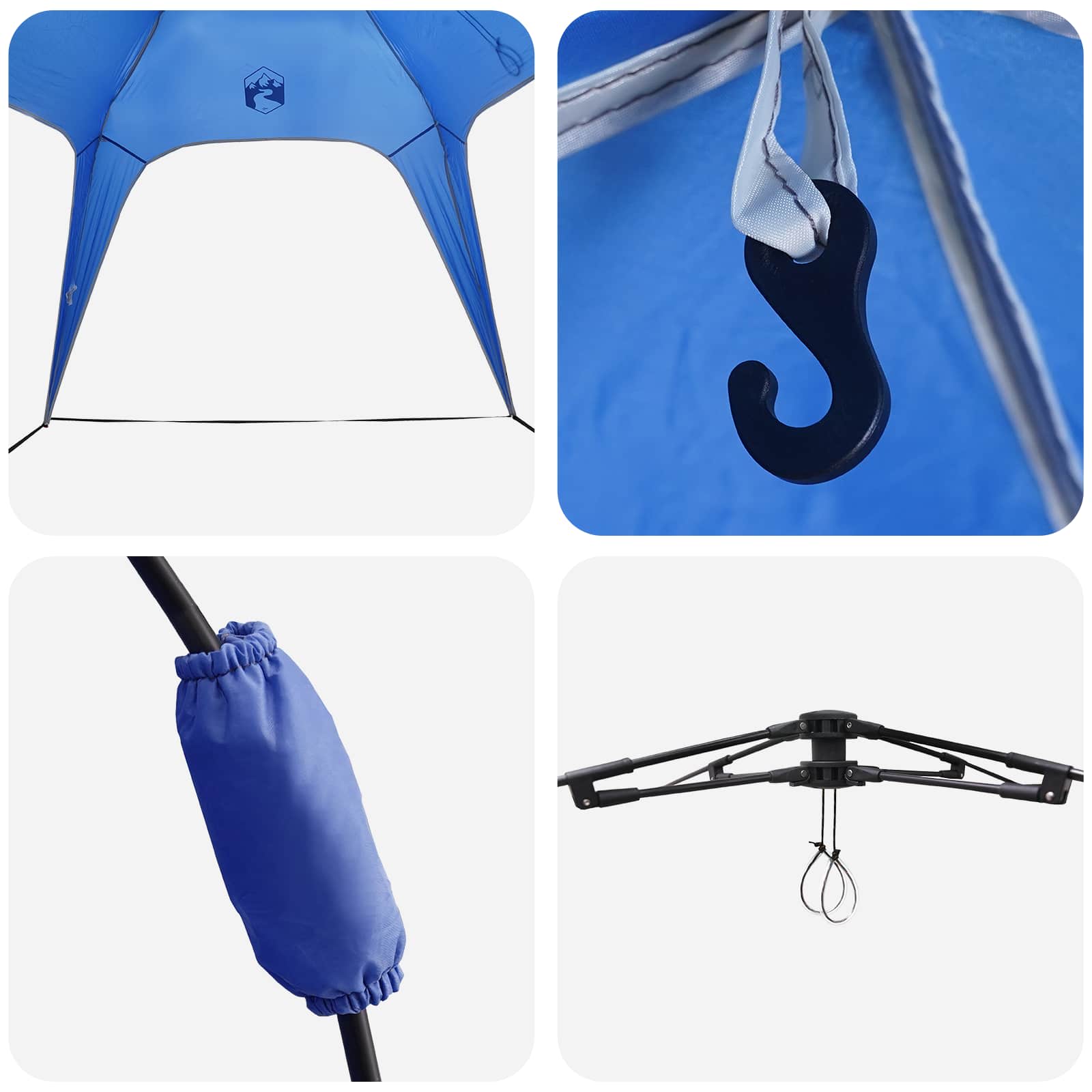 Άμεσο Σακίδιο 4-Ατόμων Γρήγορης Απελευθέρωσης Αζούρ Μπλε - Pakobazaar