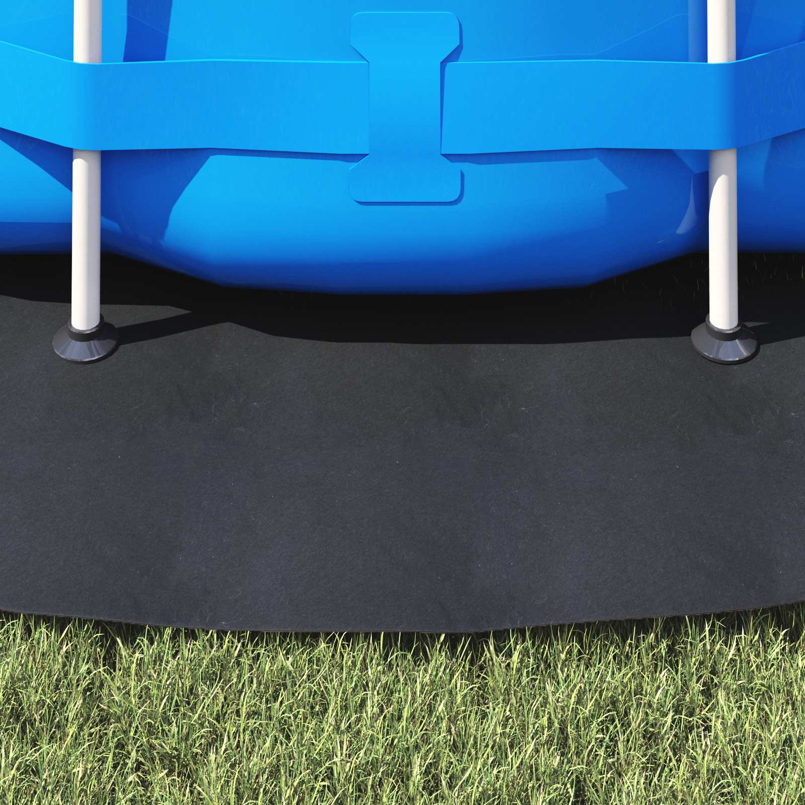 Εδαφοκάλυψη Πισίνας Μαύρο Ø 366 cm Μη Υφαμένο Ύφασμα - Pakobazaar