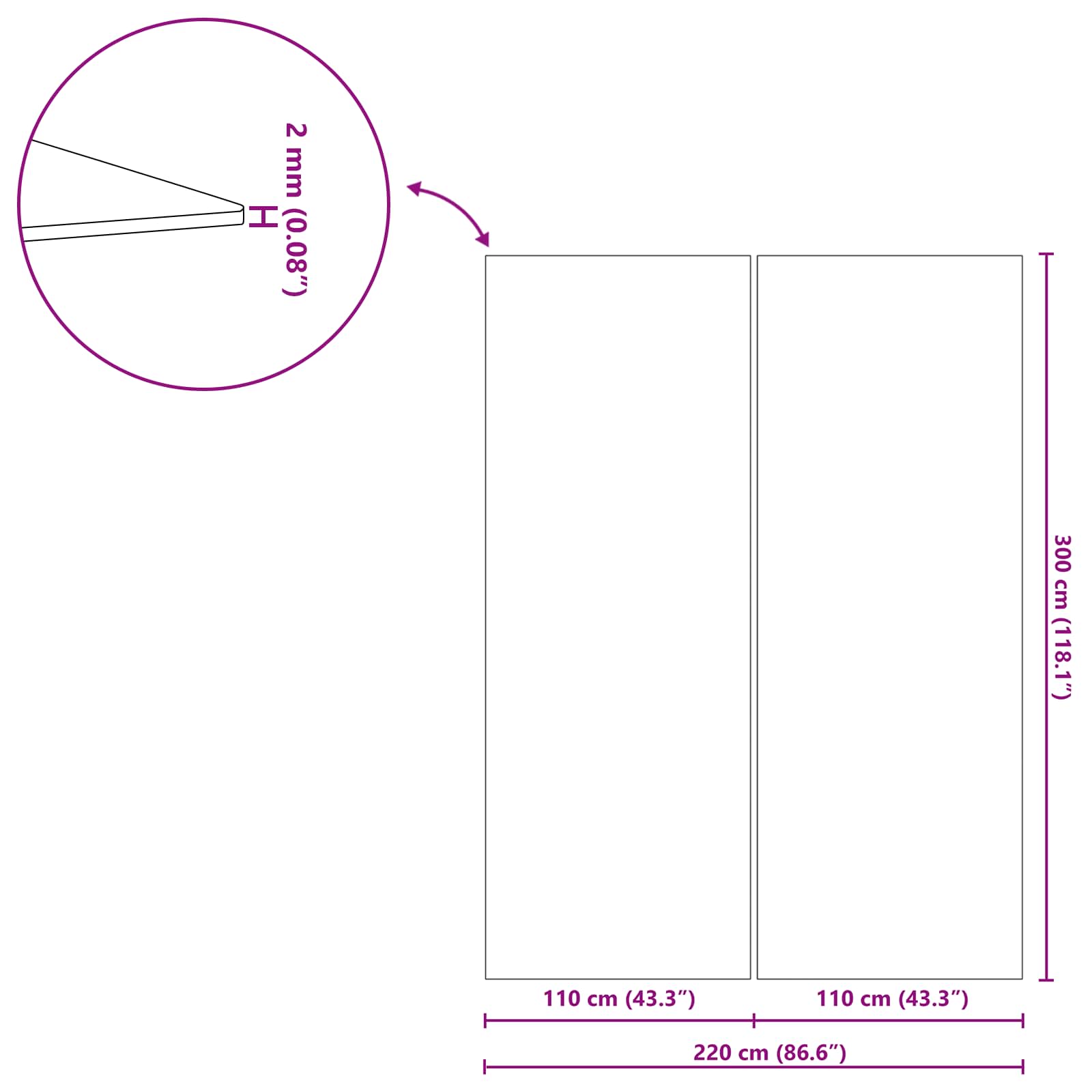 Εδαφοκάλυψη Πισίνας Μαύρο 300 x 220 x 0,1 εκ Μη Υφαμένο Ύφασμα - Pakobazaar