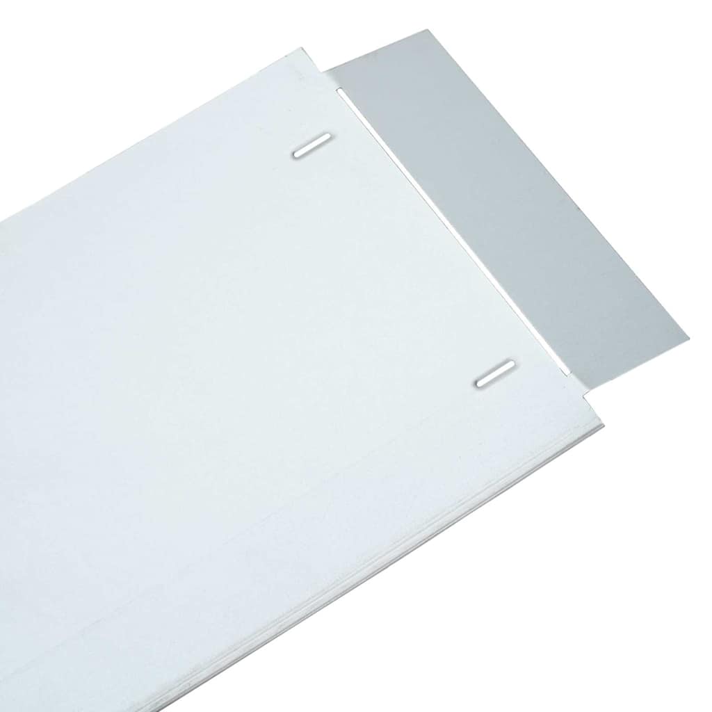 Περιγράμματα γκαζόν 5 pcs Ασημί 100 x 25 x 0,07 εκ.
