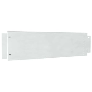Περιγράμματα γκαζόν 5 τμχ. 100 x 25 x 0,07 εκ. Ασημί