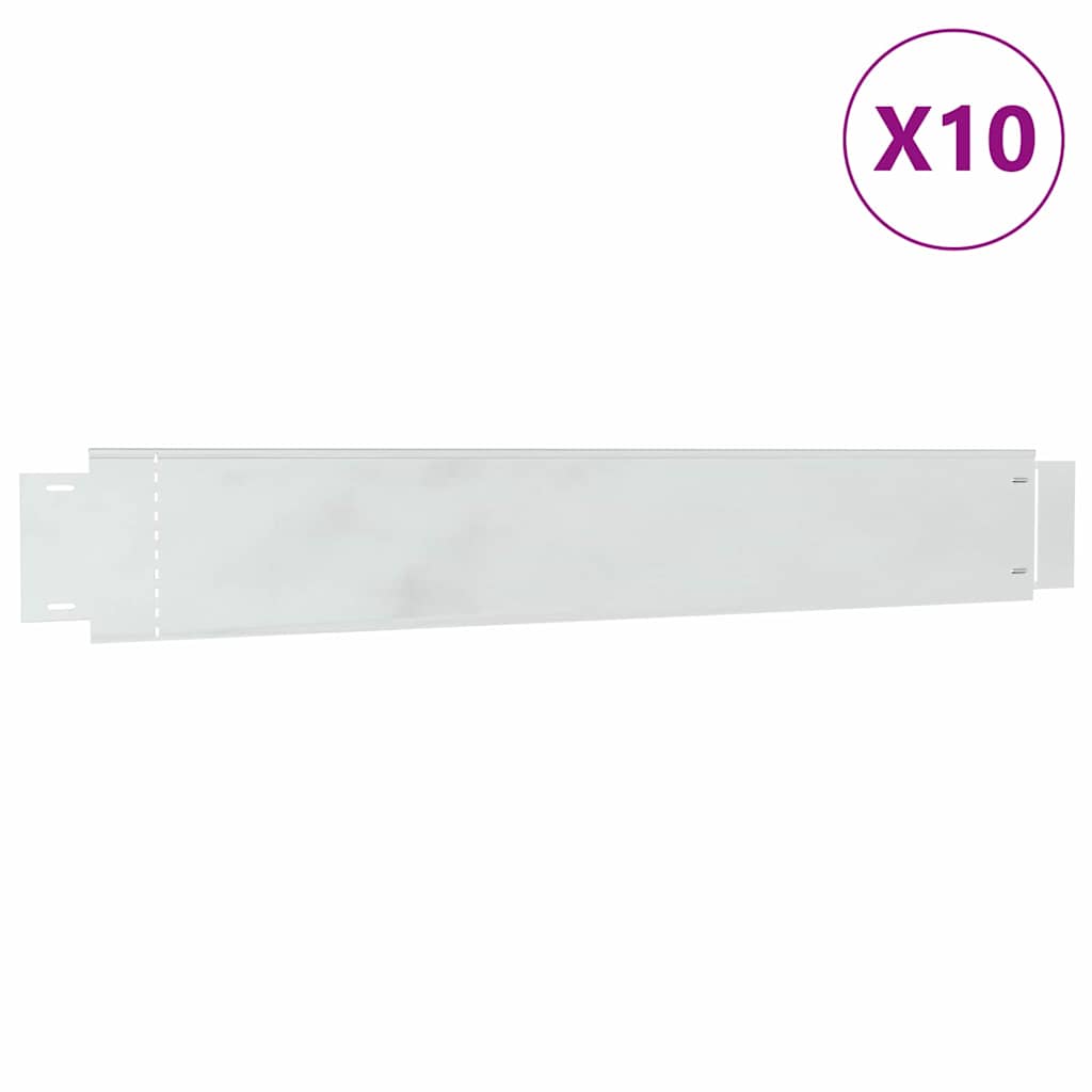 Φράχτης Γκαζόν Γαλβανισμένο Χρώμα 100 x 14 x 0.07 εκ