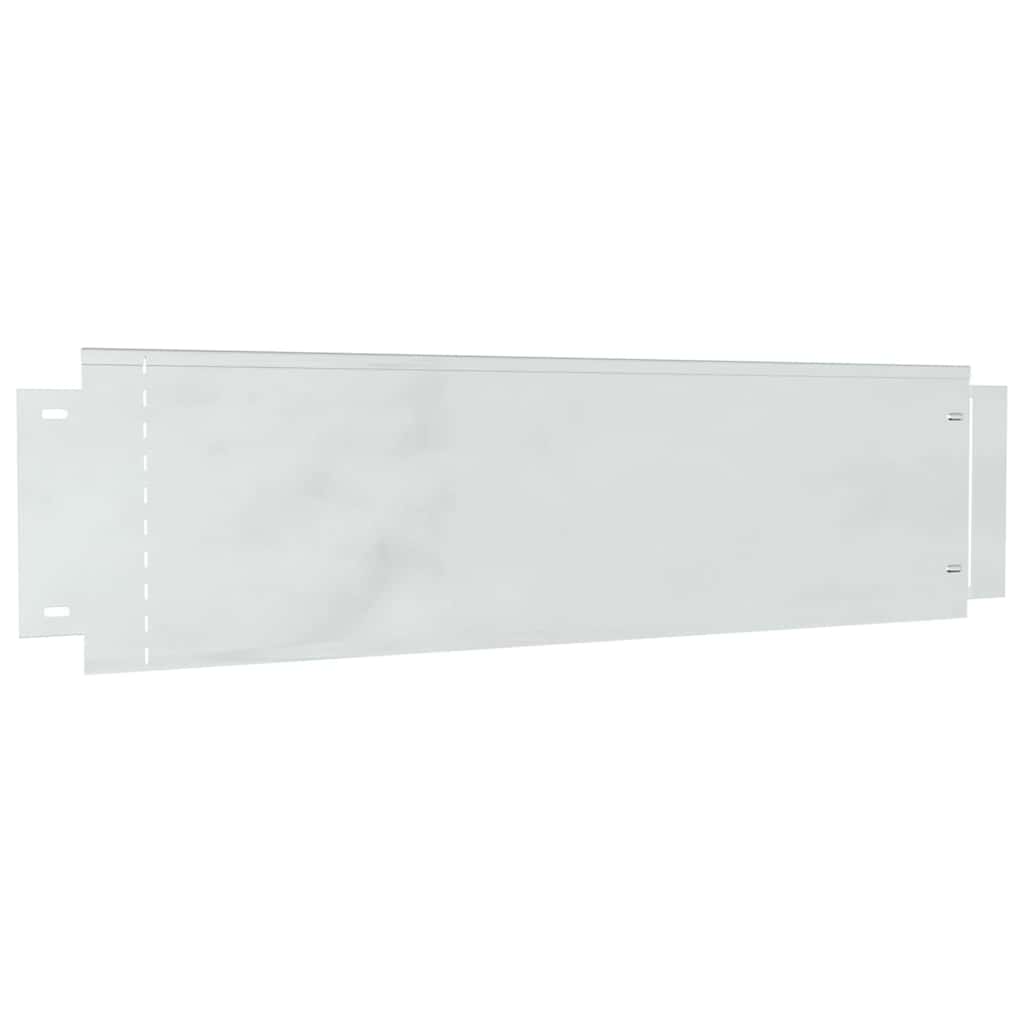 Περιγράμματα γκαζόν 10 pcs Ασημί 100 x 25 x 0,07 εκ.