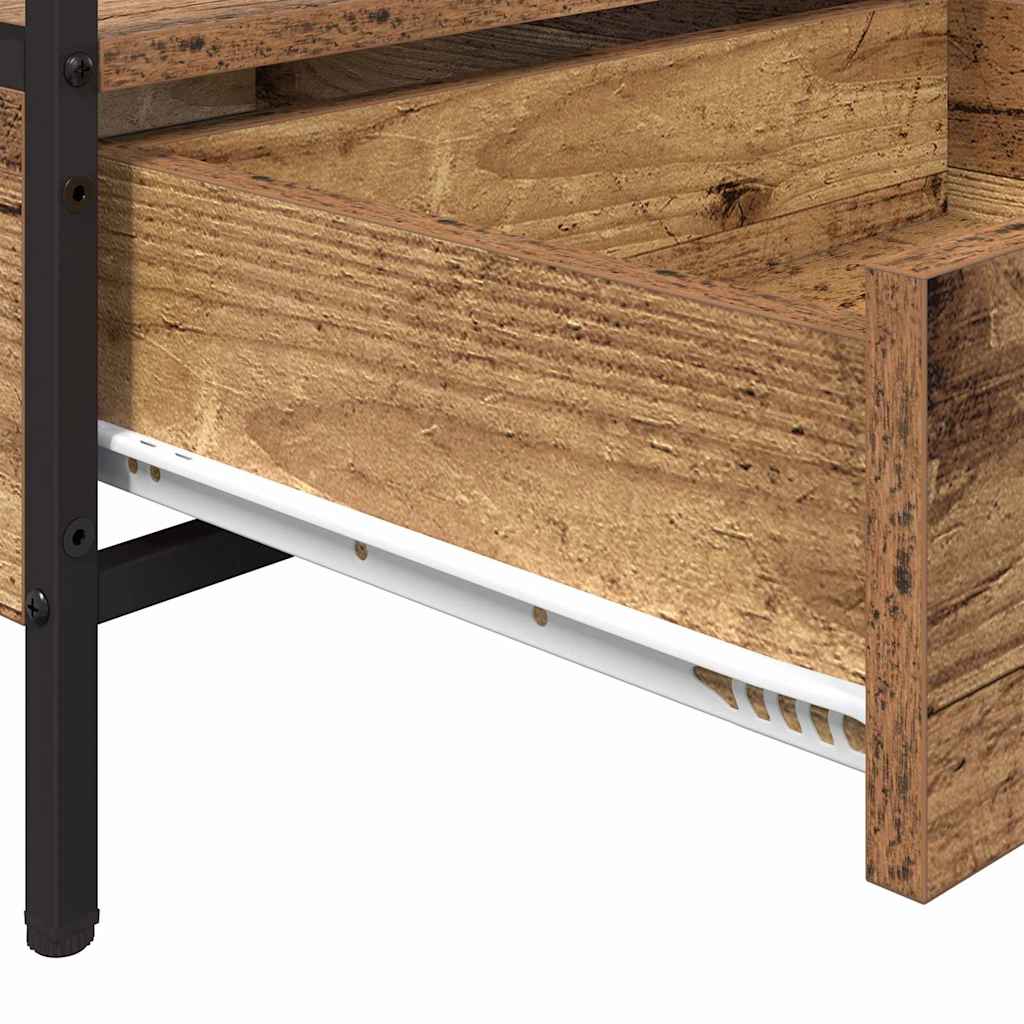Τραπεζάκι σαλονιού with Drawer Παλαιό ξύλο 100 x 51 x 45 cm