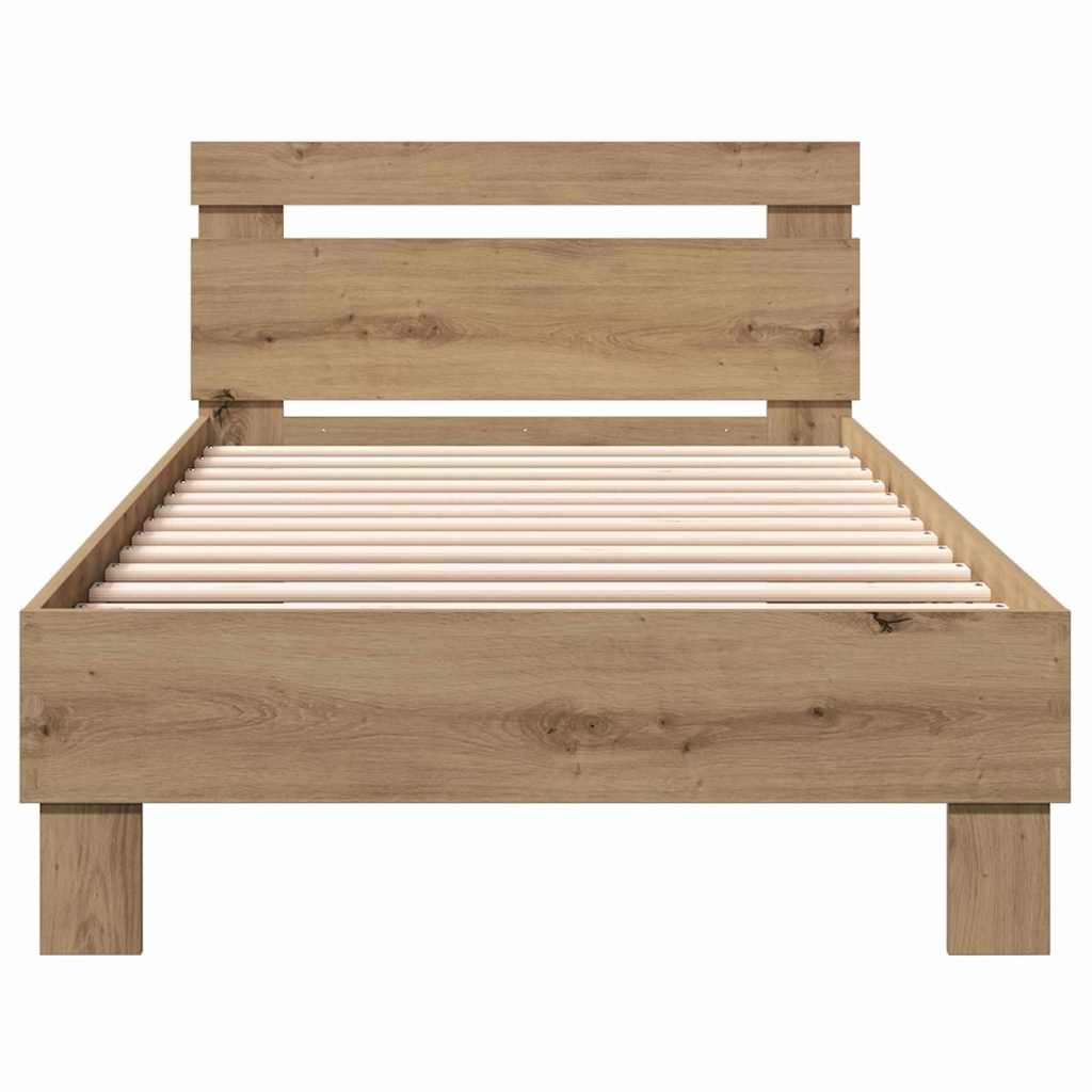 Σκελετός Κρεβατιού με κεφαλάρι Artisan Oak 203 x 95 x 70 εκ - Pakobazaar