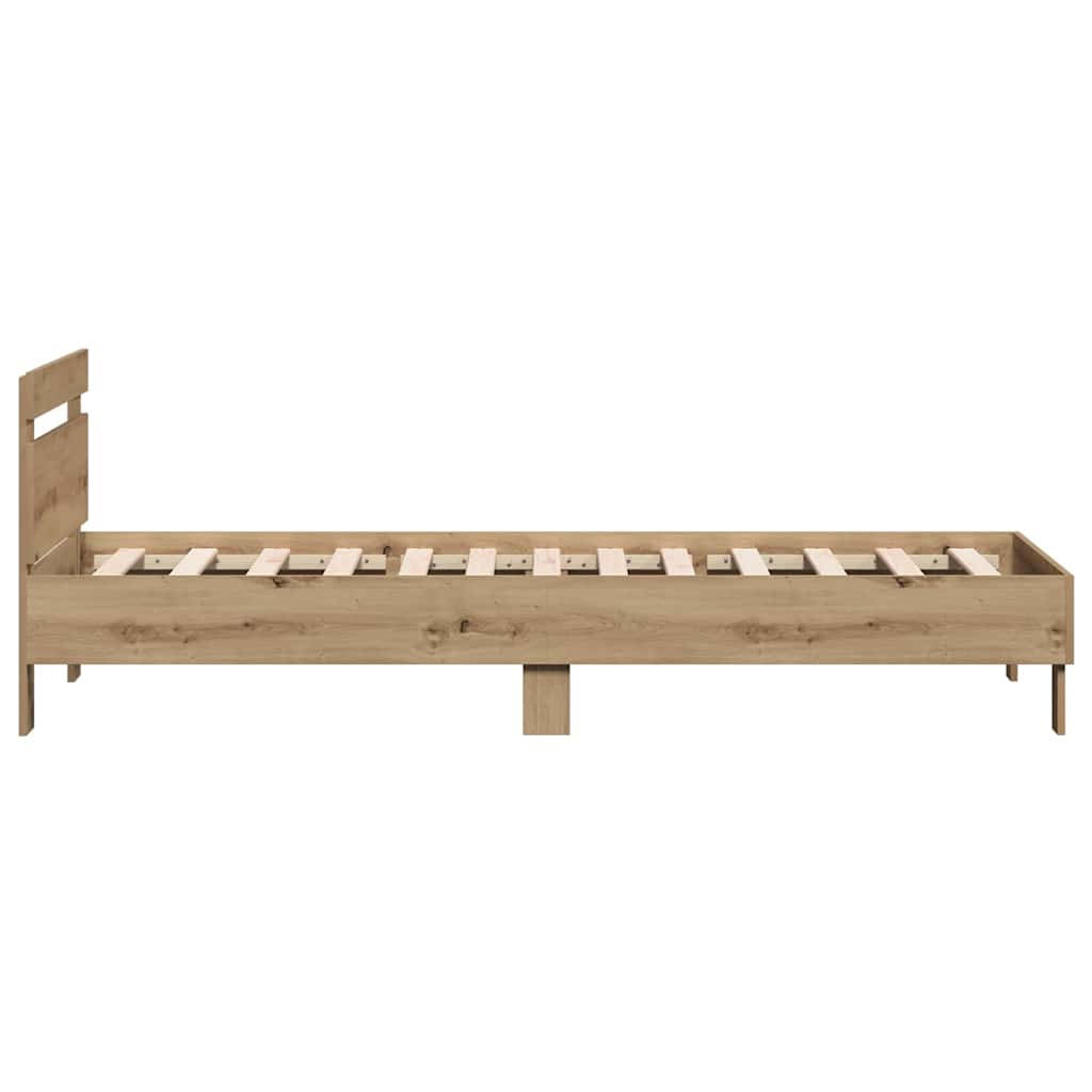 Σκελετός Κρεβατιού με κεφαλάρι Artisan Oak 203 x 95 x 70 εκ - Pakobazaar