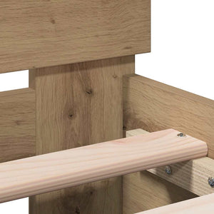 Σκελετός Κρεβατιού με κεφαλάρι Artisan Oak 193 x 95 x 88 εκ - Pakobazaar
