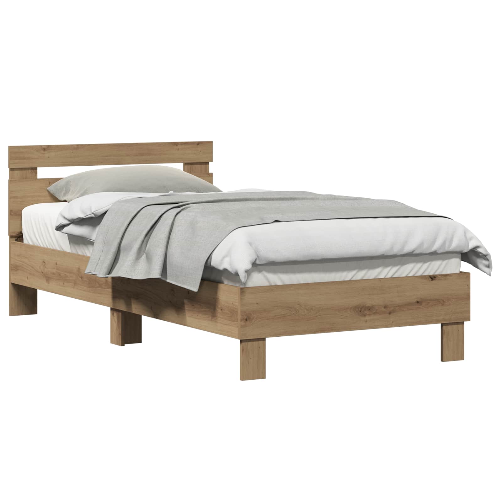 Σκελετός Κρεβατιού με κεφαλάρι Artisan Oak 193 x 95 x 88 εκ - Pakobazaar