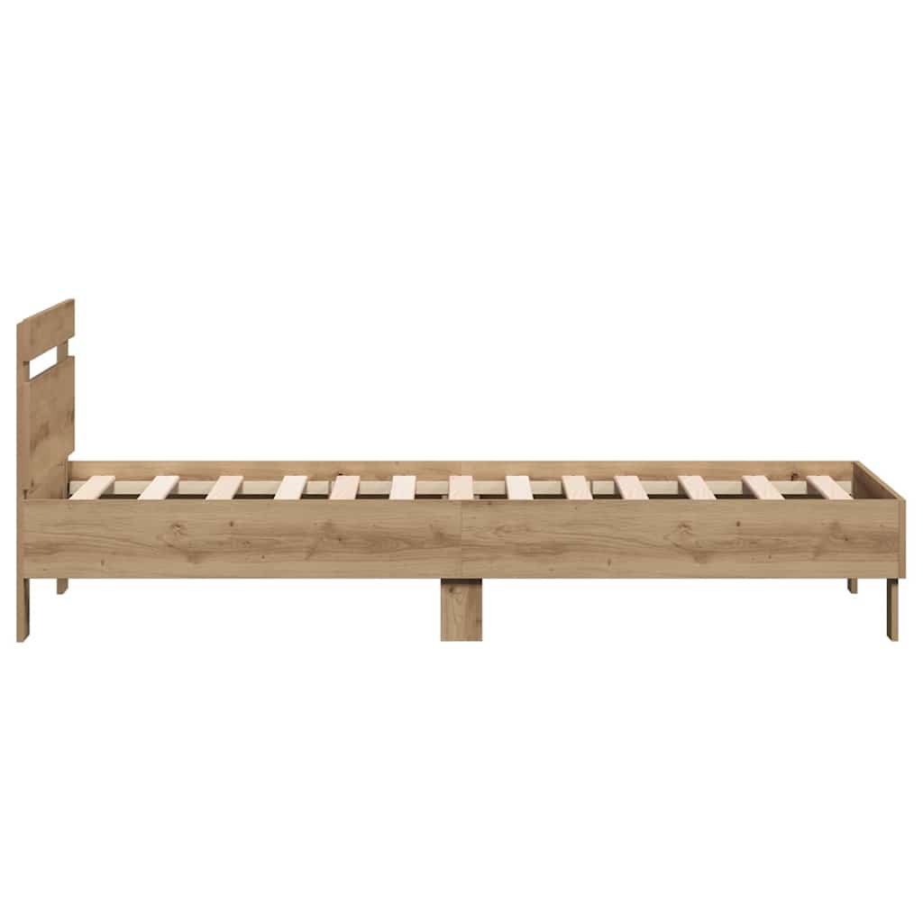 Σκελετός Κρεβατιού με κεφαλάρι Artisan Oak 193 x 95 x 88 εκ - Pakobazaar