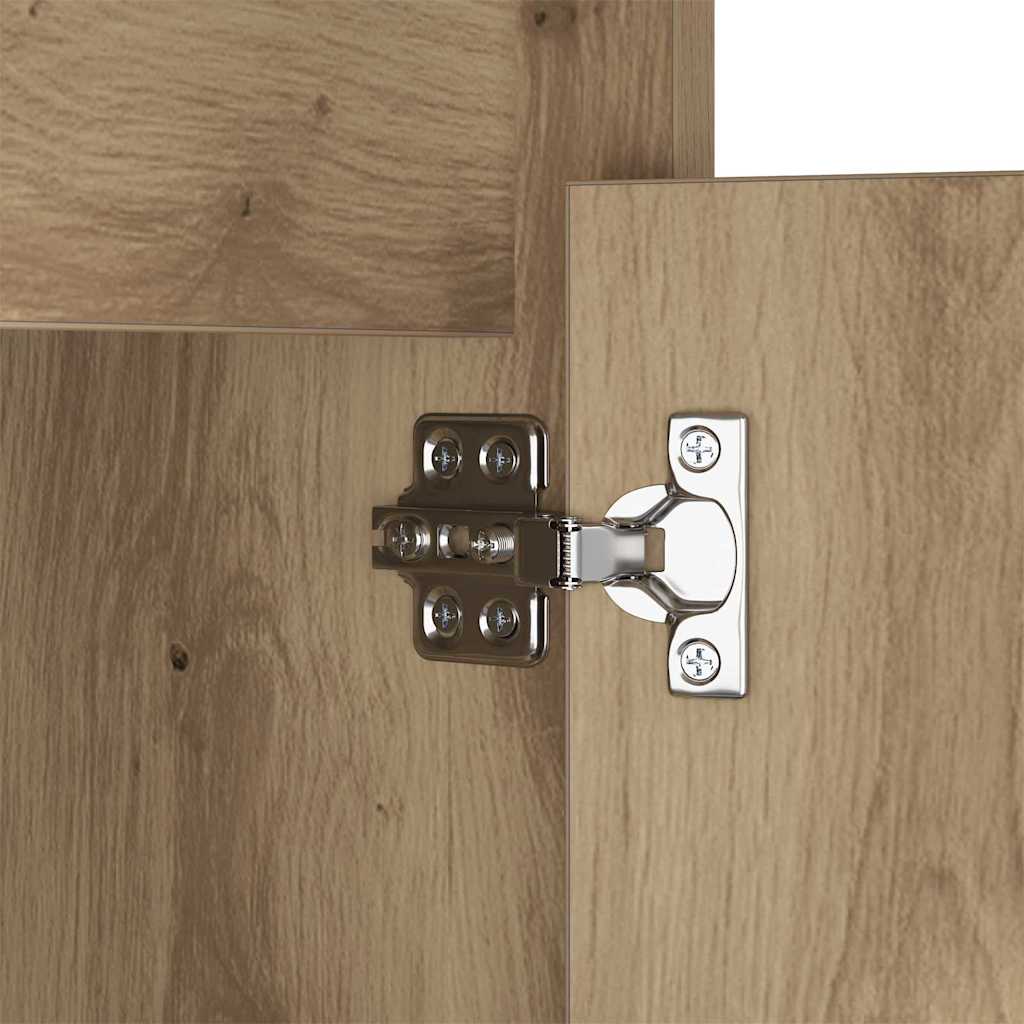 LED Κρεβατάκι Ντουλάπα με συρτάρι artisan δρυς 38 x 34 x 61 εκ. - Pakobazaar
