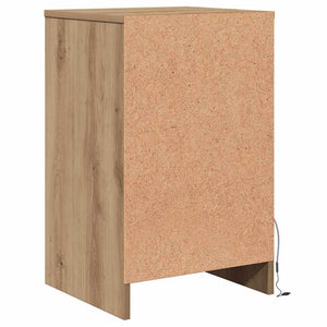 LED Κρεβατάκι Ντουλάπα με συρτάρι artisan δρυς 38 x 34 x 61 εκ. - Pakobazaar
