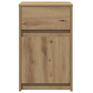 LED Κρεβατάκι Ντουλάπα με συρτάρι artisan δρυς 38 x 34 x 61 εκ. - Pakobazaar