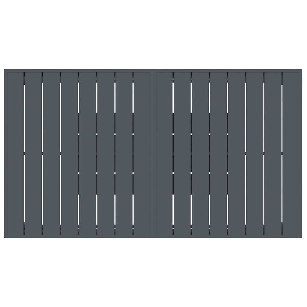 Σέτ φαγητού για κήπο 7 pcs Ανθρακί Ατσάλι με Πούδρα