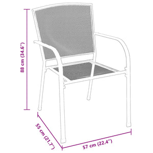 Σέτ φαγητού για κήπο 9 pcs Ανθρακί Ατσάλι - Pakobazaar
