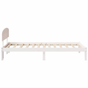 Σκελετός Κρεβατιού Λευκό 90 x 190 cm Στερεά ξυλεία πεύκου