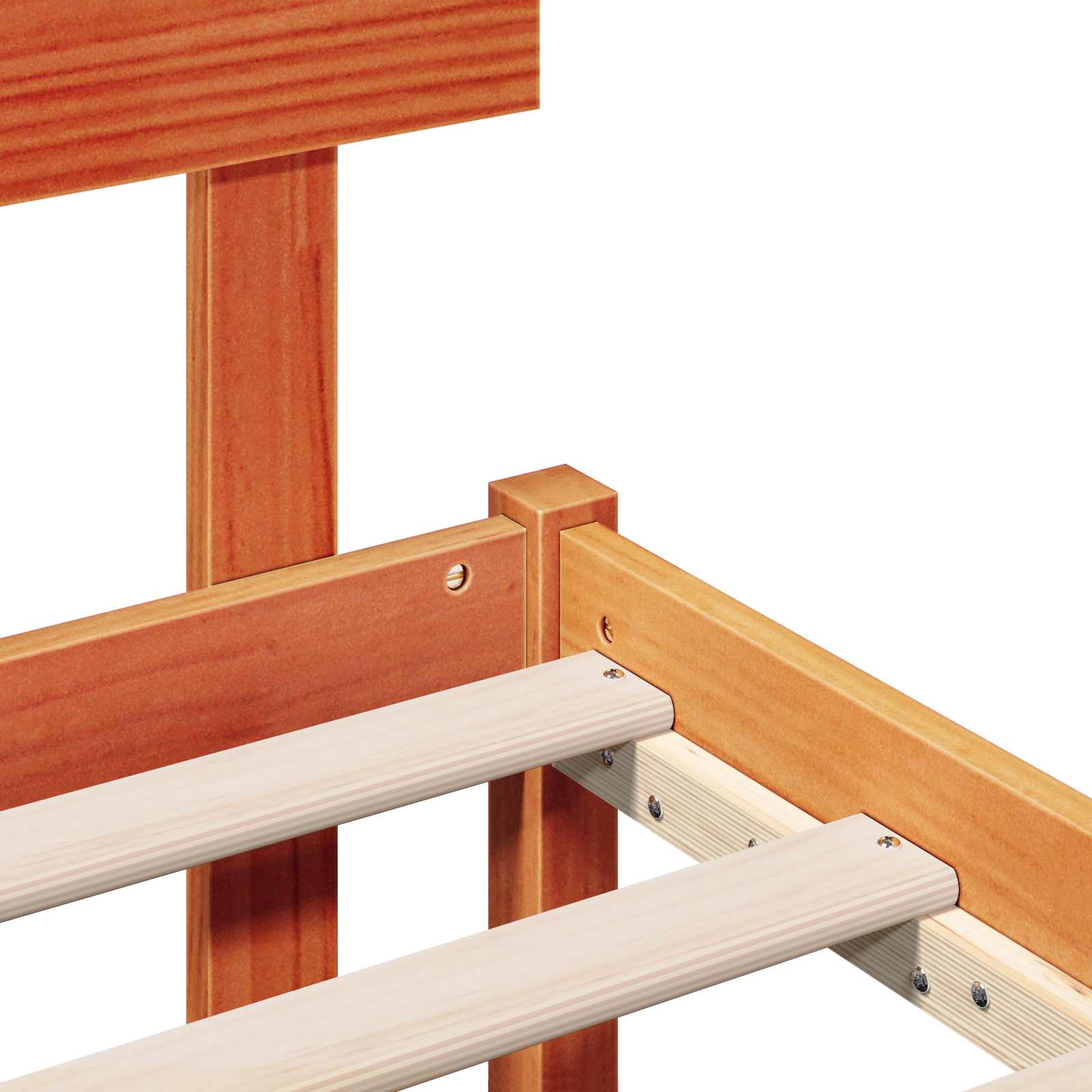 Σκελετός Κρεβατιού Καφέ 150 x 200 cm Μασίφ ξύλο πεύκου