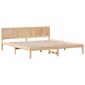 Σκελετός Κρεβατιού Καφέ 180 x 200 cm Μασίφ ξύλο πεύκου