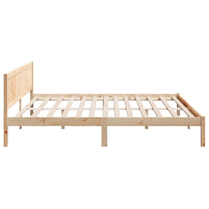 Σκελετός Κρεβατιού Καφέ 180 x 200 cm Μασίφ ξύλο πεύκου