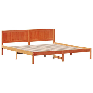Σκελετός Κρεβατιού Καφέ 180 x 200 cm Μασίφ ξύλο πεύκου