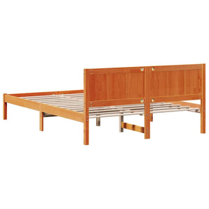 Σκελετός Κρεβατιού Καφέ 150 x 200 cm Μασίφ ξύλο πεύκου