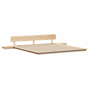 Σκελετός Κρεβατιού Καφέ 180 x 200 cm ξύλο