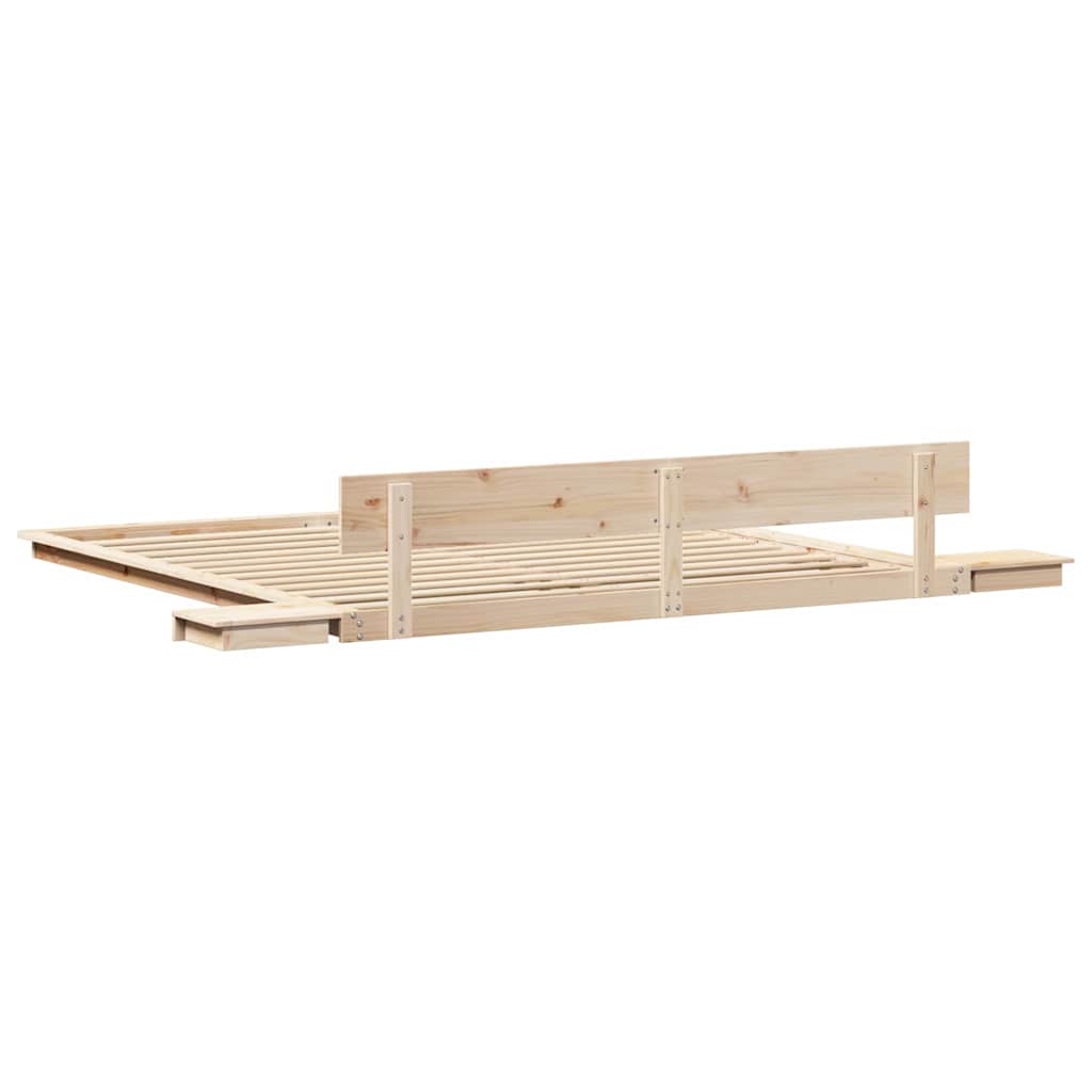 Σκελετός Κρεβατιού Καφέ 180 x 200 cm ξύλο - Pakobazaar