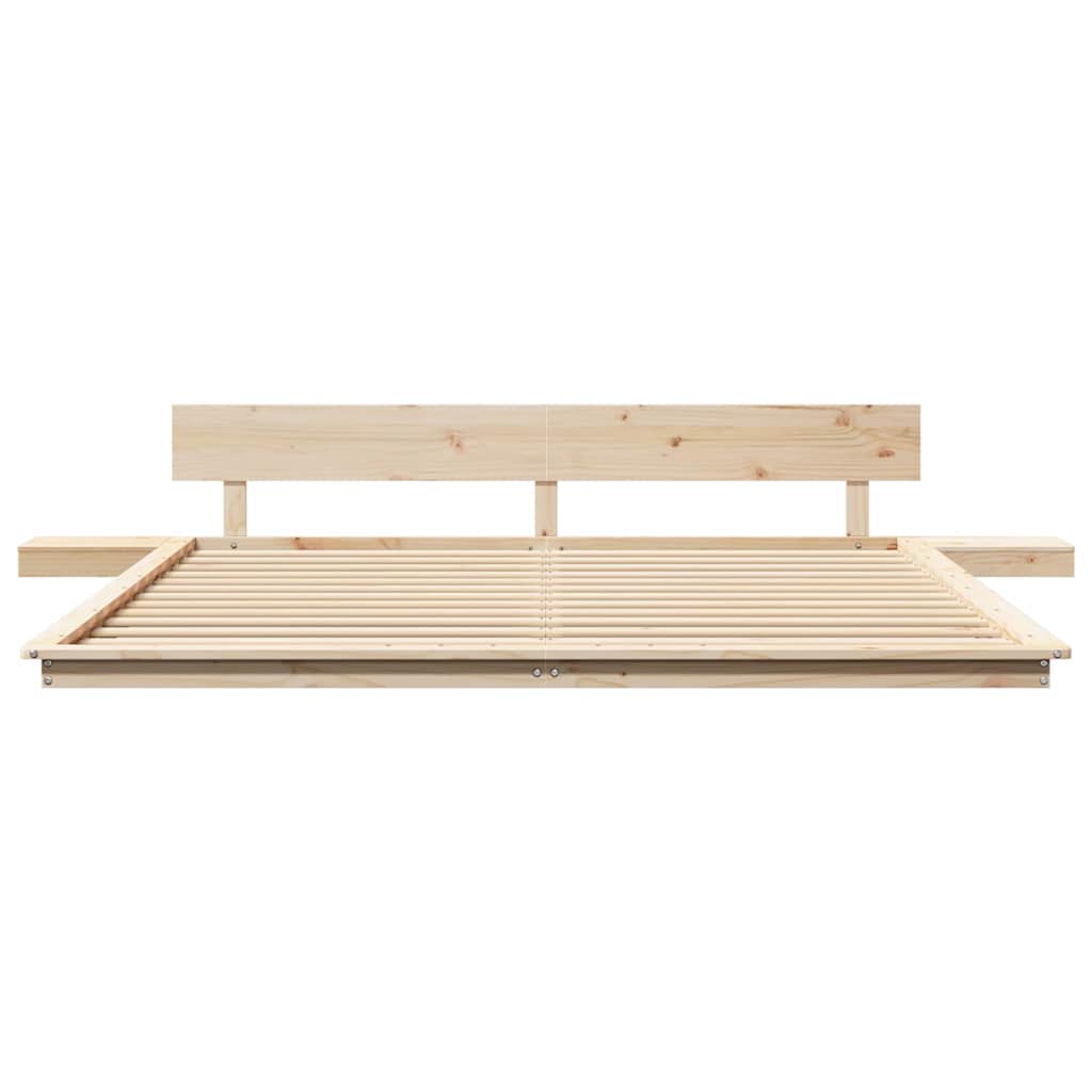 Σκελετός Κρεβατιού Καφέ 180 x 200 cm ξύλο - Pakobazaar