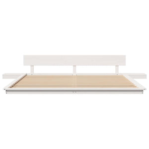 Σκελετός Κρεβατιού Λευκό 180 x 200 cm ξύλο - Pakobazaar